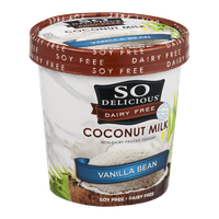 So Delicious Dairy Free Coconut Milk Frozen Dessert Vanilla Bean