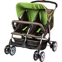 Dream On Me Duplex Stroller Color: Brown