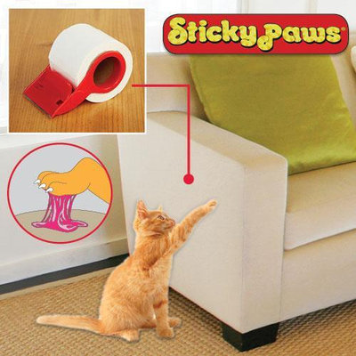 Sticky Paws on a Roll- No Dispenser Perforated Roll