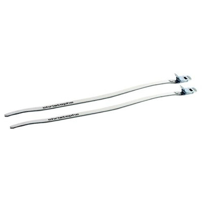 Zefal Leather Toe Straps (White, 370-mm)