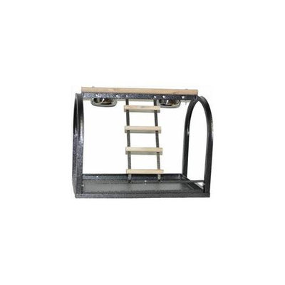 A & E Cage J11 White 21'x14'x18' Table Stand with Ladders and Cups