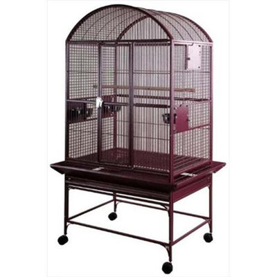 A & E Cage Co Large Dome Top Bird Cage Color: Burgundy