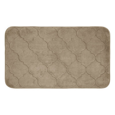 Bath Studio Faymore Micro Plush Memory Foam Bath Mat, Barn Red