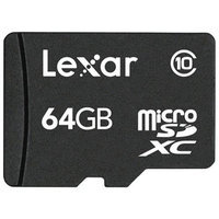 Lexar Media Mobile 64GB Class 10 microSDXC Flash Memory Card with Full Size SD Adapter