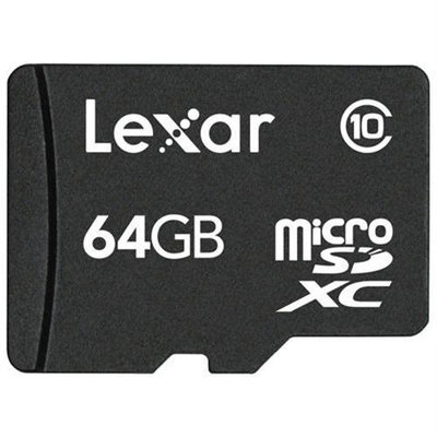 Lexar Media Mobile 64GB Class 10 microSDXC Flash Memory Card with Full Size SD Adapter