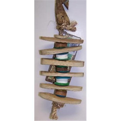 Planet Pleasures Tilt a Whirl Small 8in Natural Bird Toy