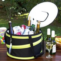 Picnic at Ascot Compact Pop-Up Cooler, Black/Grey