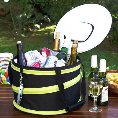 Picnic at Ascot Compact Pop-Up Cooler, Black/Grey