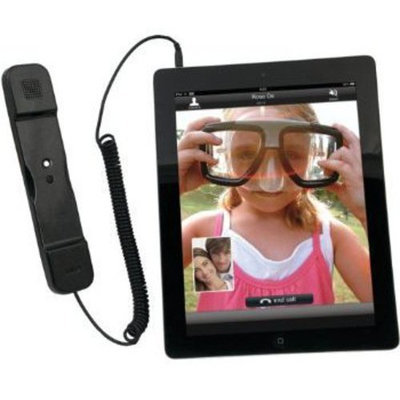 Eforcity CTA Digital Radiation Safe Telephone Handset for iPad & iPhone, Black