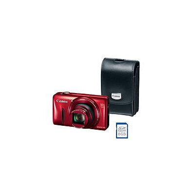 Canon PowerShot SX600 16MP HS Bundle with 18x Optical Zoom, Camera Case, and SD Card