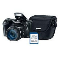 Canon PowerShot SX400 IS Digtial Camera Bundle with 16MP, 30x Optical Zoom, Camera Bag and 8GB SDHC Card