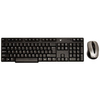 V7 Combo Wireless Keyboard, 2.4GHz Optical Mouse 1200dpi CK2A0-4N6P