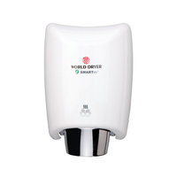World Dryer SmartDri Multi-Port Nozzle Hand Dryer Voltage: 110-120 V, Finish: Steel White