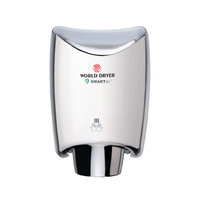 World Dryer SmartDri Multi-Port Nozzle Hand Dryer Finish: Polished Stainless Steel, Voltage: 208-240 V