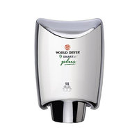 World Dryer SmartDri Plus Single-Port Nozzle Hand Dryer Voltage: 110-120 V, Finish: Aluminum Polished Chrome