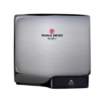World Dryer Slimdri Surface Mount Hand Dryer Finish: Aluminum Brushed Chrome