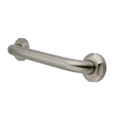 Kingston Brass DR714128 Metropolitan 12in Grab Bar Satin Nickel