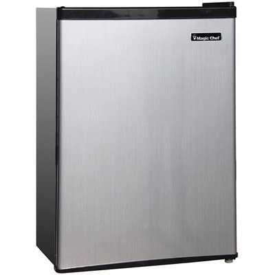 Magic Chef Compact Refrigerator 2.4 cu. ft. Mini Refrigerator in Stainless Look MCBR240S1