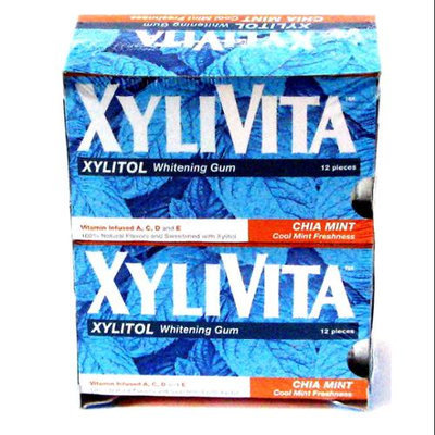 Whitening Gum Chia Mint Box Xylivita 12 Packs Box