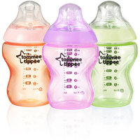 Tommee Tippee Closer to Nature X3 Bottles 9oz Colour My World - Girl