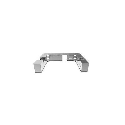 NewAge Products Outdoor Kitchen Cabinet 17-Piece Stainless Steel Set