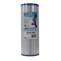 Unicel - Distribution Unicel 4CH-949 Swimming Pool Spa Waterway Replacement Filter Cartridge 50 Sq Ft