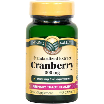 Spring Valley Cranberry Caplets, 3600mg, 60 count