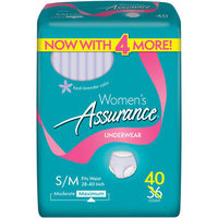 Assurance for Women Maximum Absorbency Protective Underwear, Small/Medium, 40 count