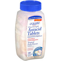 Equate: Value Size Ultra Strength Tropical Fruit Flavors Antacid Tablets, 160 ct