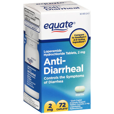Equate Anti-Diarrheal Caplets 2mg, 72ct
