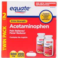 Equate Extra Strength Value Pack Acetaminophen, Non Aspirin