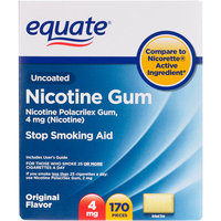 Equate Stop Smoking Aid Original Flavor Gum 4mg