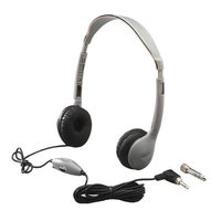 Hamilton Electronics Leatherette Ear Cushioned Personal Educational Headphone with Volume Control