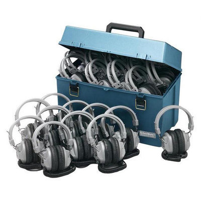 Hamilton Electronics HMC - 24 - SC7V Lab pack w - 24 SC7V Headphones in Large Carry Case