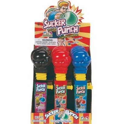 Bulk Buys Sucker Punch Lollipops - Case of 12