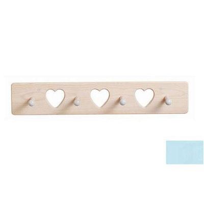 Little Colorado 1214PBHT Heart Peg Rack in Powder Blue