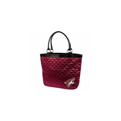 Little Earth LTL-550101-COYT-DRED Arizona Coyotes NBA Quilted Tote - Dark Red