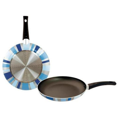 Bulk Buys 11 in. Designer Fry Pan - Blue Prism - Pack of 8