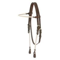 Jt Intl Distributers Inc King Series Rawhide Braided Browband Headstall Dark Oil