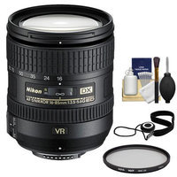 Nikon 16-85mm f/3.5-5.6 G VR DX AF-S ED Zoom-Nikkor Lens with Filter + CapKeeper + Cleaning Kit