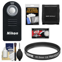 Nikon ML-L3 Wireless Infrared Shutter Release Remote Control for Nikon 1 V2 V1 J1 J2 with 40.5mm UV Filter + Accessory Kit