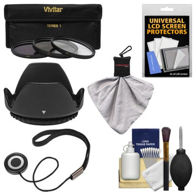 Essentials Bundle for Canon EF 50mm f/1.4 USM Lens with 3 (UV/CPL/ND8) Filters + Hood + Kit with VIVITAR USA Warranty
