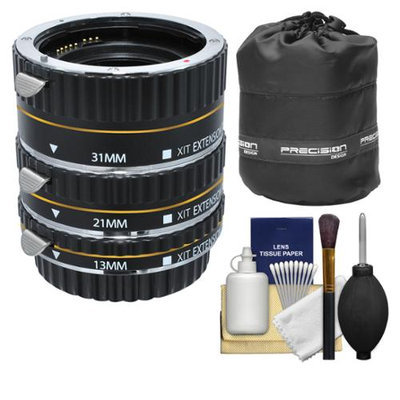 Xit Group Xit Pro Series AF Macro Extension Tube Set (for Canon EOS Cameras) with Lens Pouch + Accessory Kit