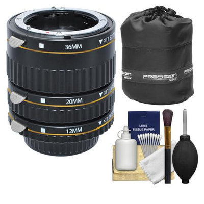 Xit Group Xit Pro Series AF Macro Extension Tube Set (for Nikon Cameras) with Lens Pouch + Accessory Kit