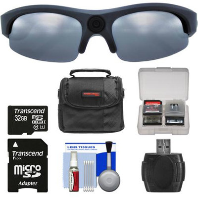 Coleman VisionHD G3HD-SUN 1080p HD Weatherproof Action Polarized Sunglasses with 32GB Card + Case + Reader + Kit