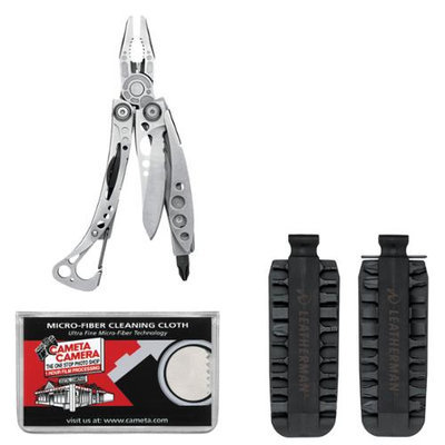 Leatherman Tool Group Inc Leatherman Skeletool Multi-Tool with 42 Bit Kit + Cleaning Cloth