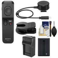 Sony RMT-VP1K Wireless Remote Shutter Controller with NP-FM500H Battery + Charger + Cleaning Kit