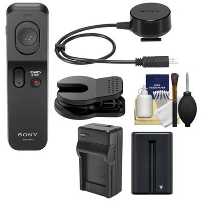 Sony RMT-VP1K Wireless Remote Shutter Controller with NP-FM500H Battery + Charger + Cleaning Kit