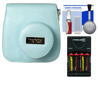 Fujifilm Groovy Camera Case for Instax Mini 8 (Blue) with (4) Batteries & Charger + Accessory Kit
