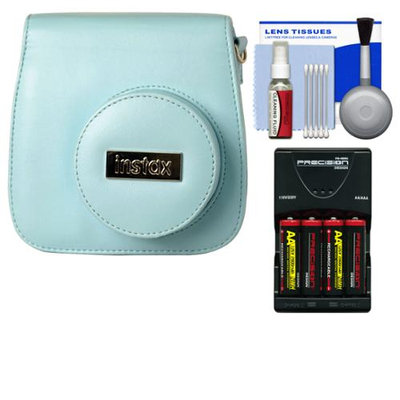 Fujifilm Groovy Camera Case for Instax Mini 8 (Blue) with (4) Batteries & Charger + Accessory Kit